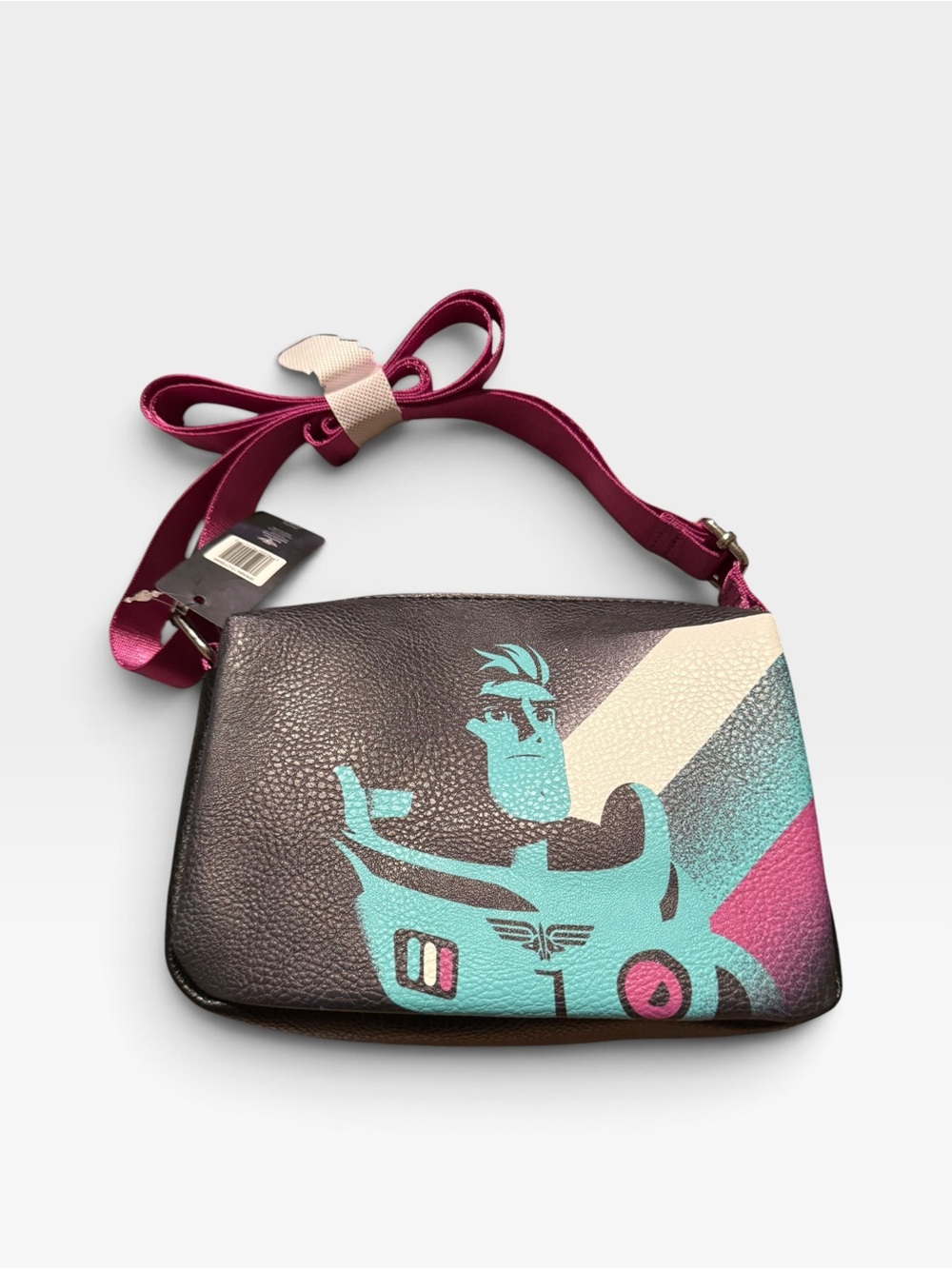 NWT Buckle-Down Disney Pixar Lightyear Crossbody Bag Buzz Lightyear Pink Black
